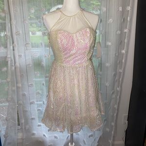 Iridescent Sequin Cocktail Dress